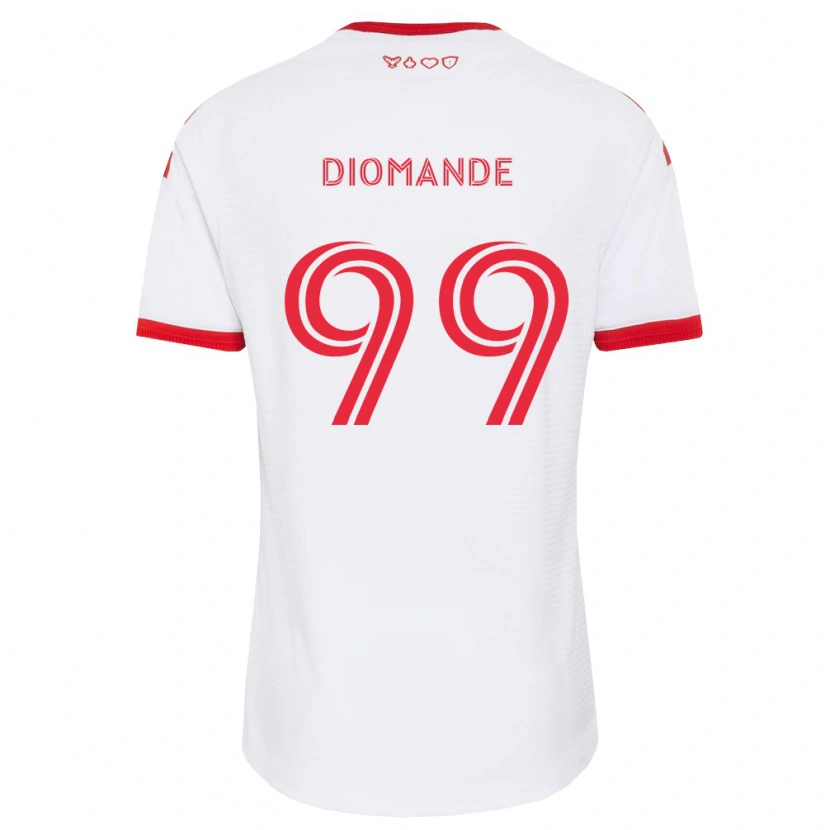 Danxen Damen Adama Diomande #99 Weiß Rot Schwarz Auswärtstrikot Trikot 2026/27 T-Shirt
