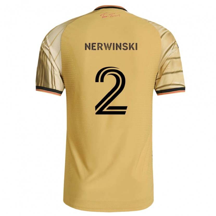 Danxen Damen Jake Nerwinski #2 Braun Gelb Schwarz Auswärtstrikot Trikot 2026/27 T-Shirt