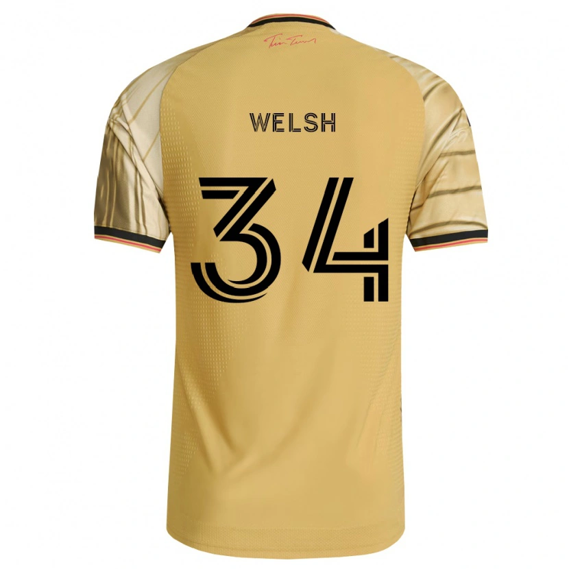 Danxen Damen Colin Welsh #34 Braun Gelb Schwarz Auswärtstrikot Trikot 2026/27 T-Shirt