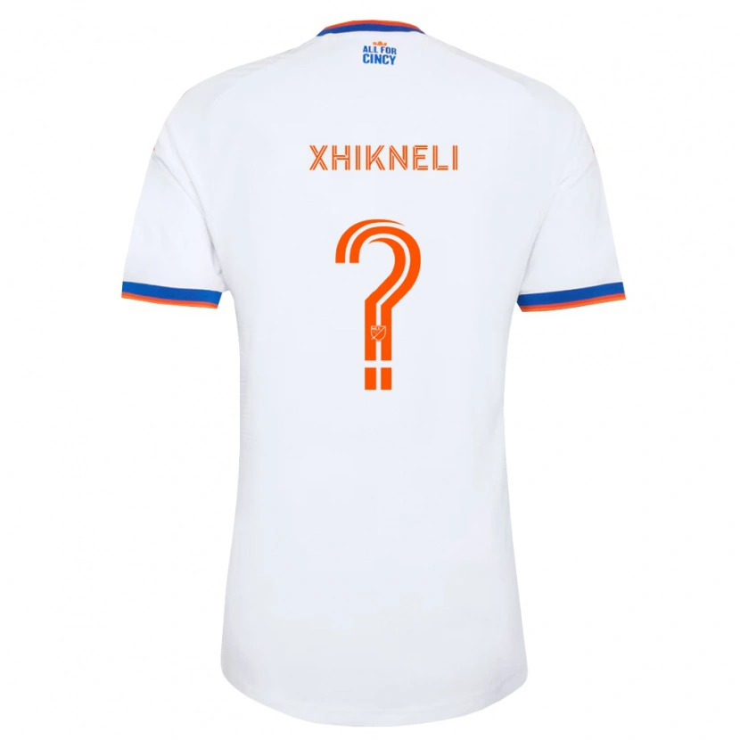 Danxen Damen Diego Xhikneli #0 Weiß Marineblau Orange Auswärtstrikot Trikot 2026/27 T-Shirt