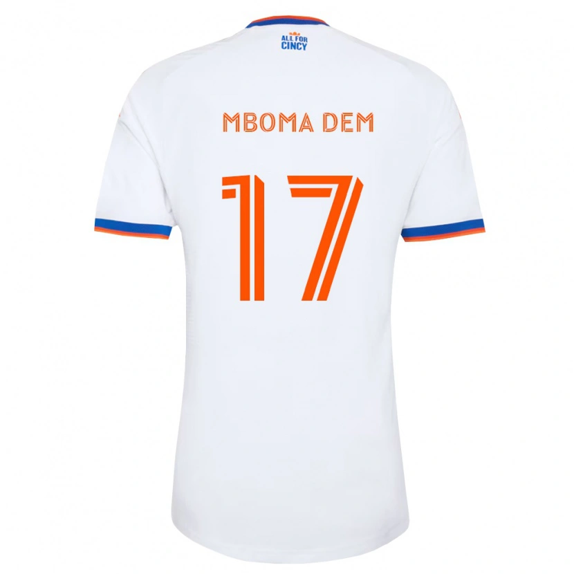 Danxen Damen Kenji Mboma Dem #17 Weiß Marineblau Orange Auswärtstrikot Trikot 2026/27 T-Shirt