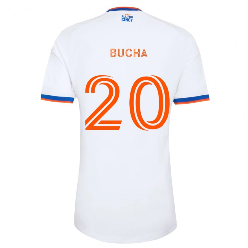 Danxen Damen Pavel Bucha #20 Weiß Marineblau Orange Auswärtstrikot Trikot 2026/27 T-Shirt