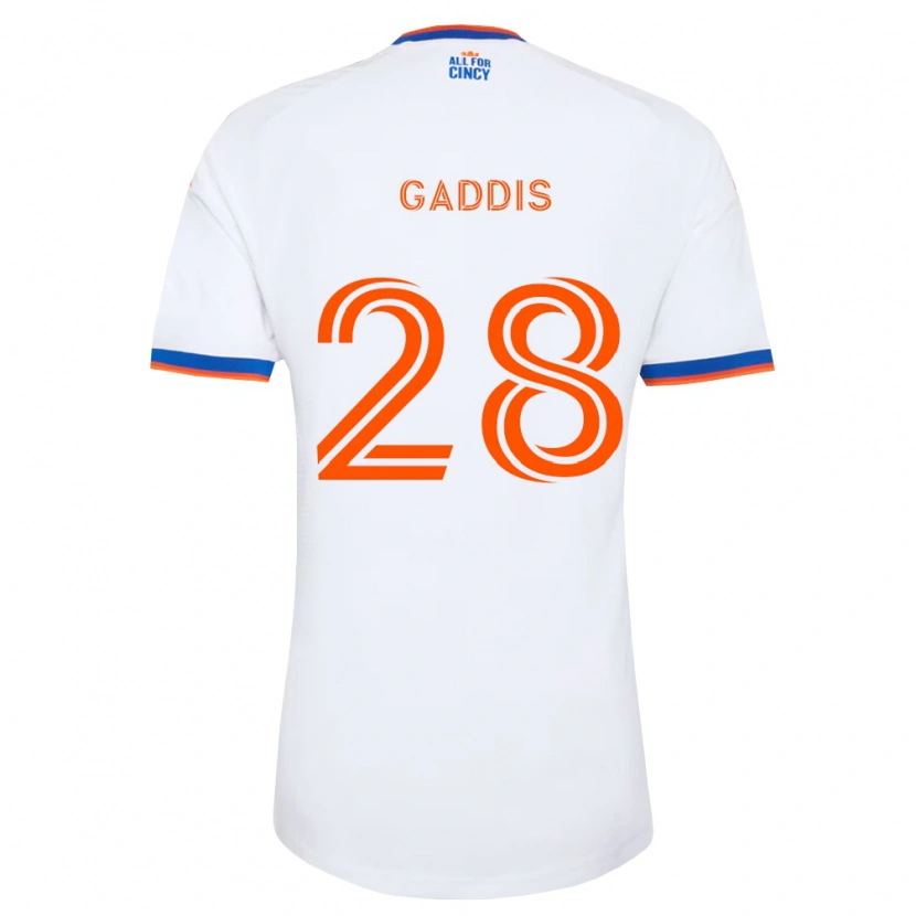 Danxen Damen Raymon Gaddis #28 Weiß Marineblau Orange Auswärtstrikot Trikot 2026/27 T-Shirt