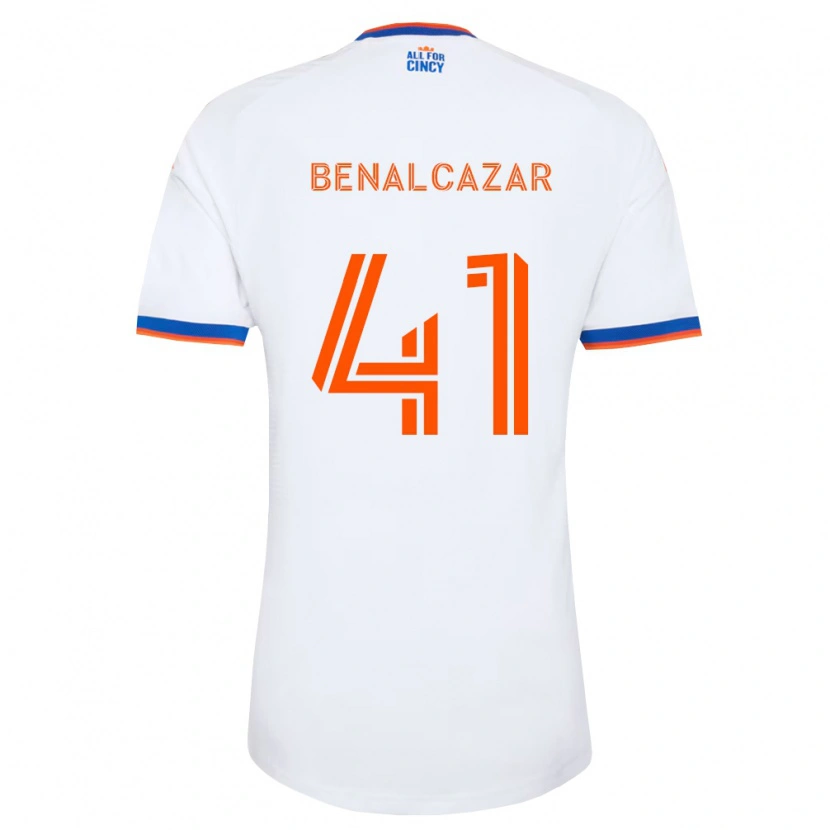 Danxen Damen Nico Benalcázar #41 Weiß Marineblau Orange Auswärtstrikot Trikot 2026/27 T-Shirt