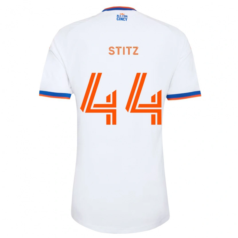 Danxen Damen Ben Stitz #44 Weiß Marineblau Orange Auswärtstrikot Trikot 2026/27 T-Shirt