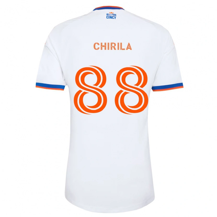 Danxen Damen Andrei Chirilă #88 Weiß Marineblau Orange Auswärtstrikot Trikot 2026/27 T-Shirt