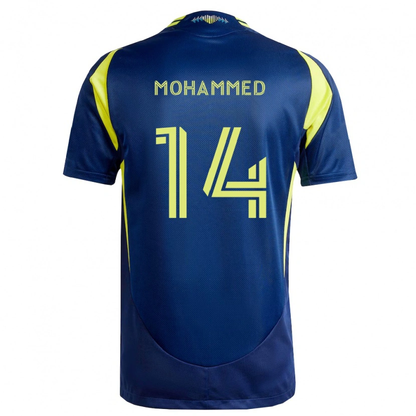 Danxen Damen Shak Mohammed #14 Gelb Marineblau Auswärtstrikot Trikot 2026/27 T-Shirt