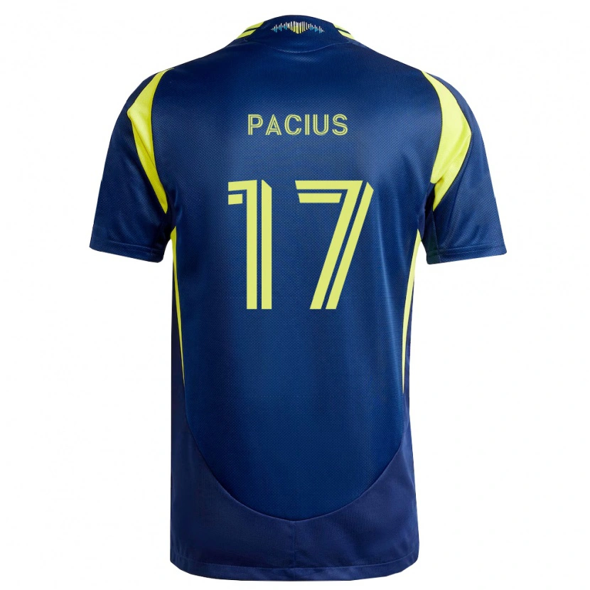Danxen Damen Woobens Pacius #17 Gelb Marineblau Auswärtstrikot Trikot 2026/27 T-Shirt