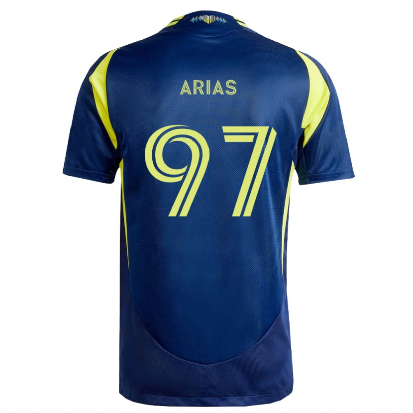 Danxen Damen Emmanuel Arias #97 Gelb Marineblau Auswärtstrikot Trikot 2026/27 T-Shirt