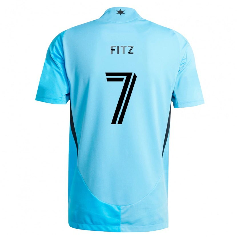 Danxen Damen Dominik Fitz #7 Hellblau Schwarz Auswärtstrikot Trikot 2026/27 T-Shirt