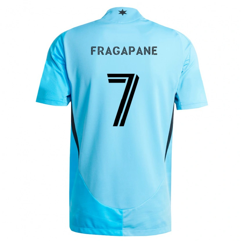 Danxen Damen Franco Fragapane #7 Hellblau Schwarz Auswärtstrikot Trikot 2026/27 T-Shirt