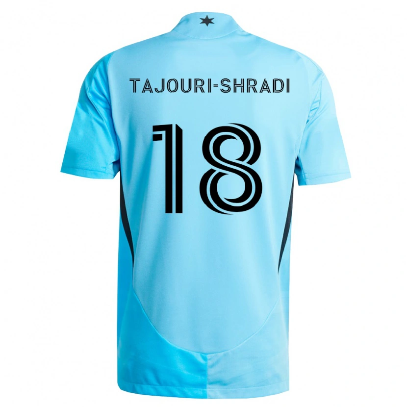 Danxen Damen Ismael Tajouri-Shradi #18 Hellblau Schwarz Auswärtstrikot Trikot 2026/27 T-Shirt
