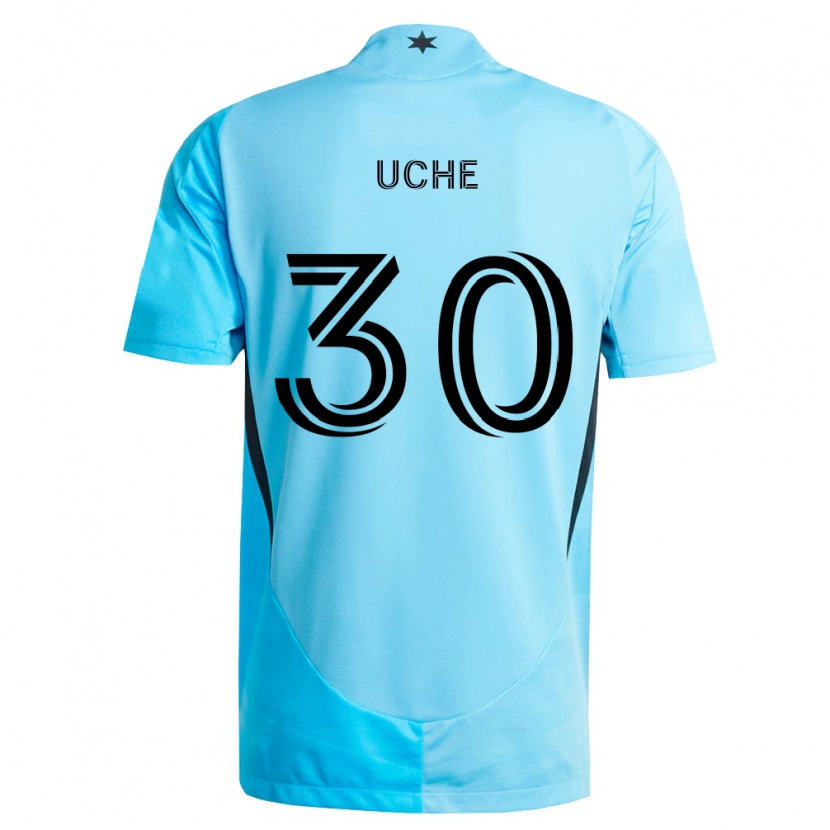 Danxen Damen Cc Uche #30 Hellblau Schwarz Auswärtstrikot Trikot 2026/27 T-Shirt