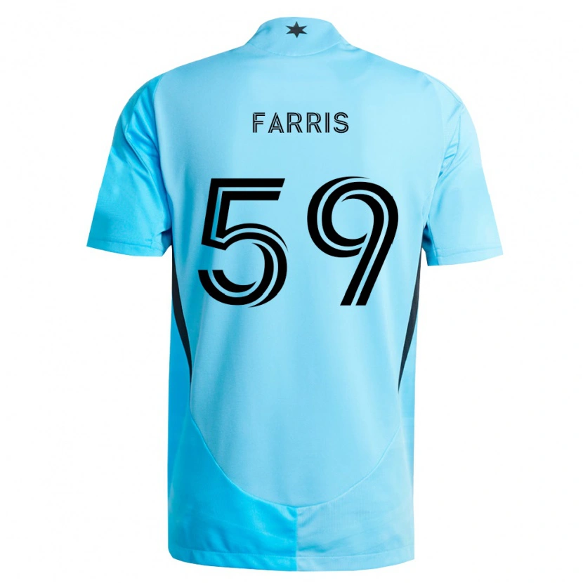 Danxen Damen John Farris #59 Hellblau Schwarz Auswärtstrikot Trikot 2026/27 T-Shirt
