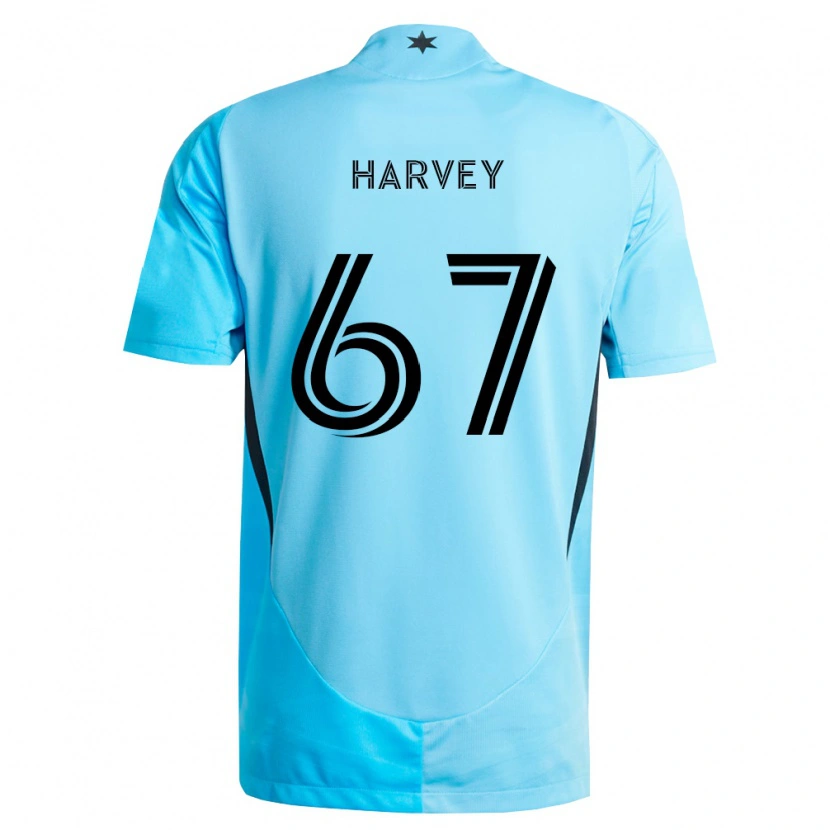 Danxen Damen Carlos Harvey #67 Hellblau Schwarz Auswärtstrikot Trikot 2026/27 T-Shirt