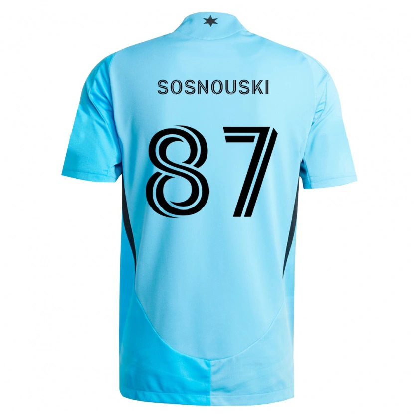 Danxen Damen Justin Sosnouski #87 Hellblau Schwarz Auswärtstrikot Trikot 2026/27 T-Shirt