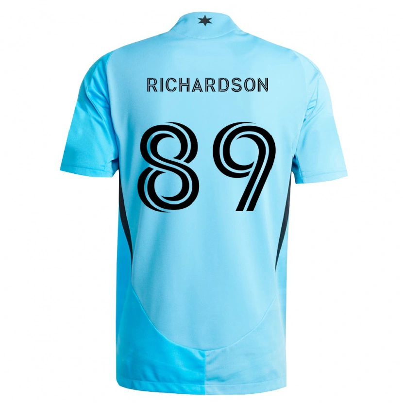 Danxen Damen Nick Richardson #89 Hellblau Schwarz Auswärtstrikot Trikot 2026/27 T-Shirt