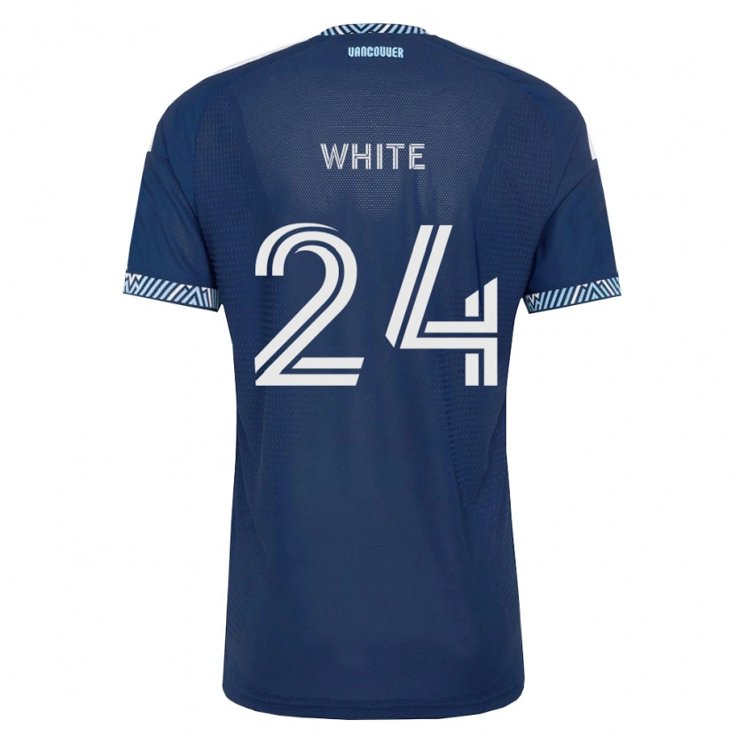 Danxen Damen Brian White #24 Tiefblau Weiß Auswärtstrikot Trikot 2026/27 T-Shirt