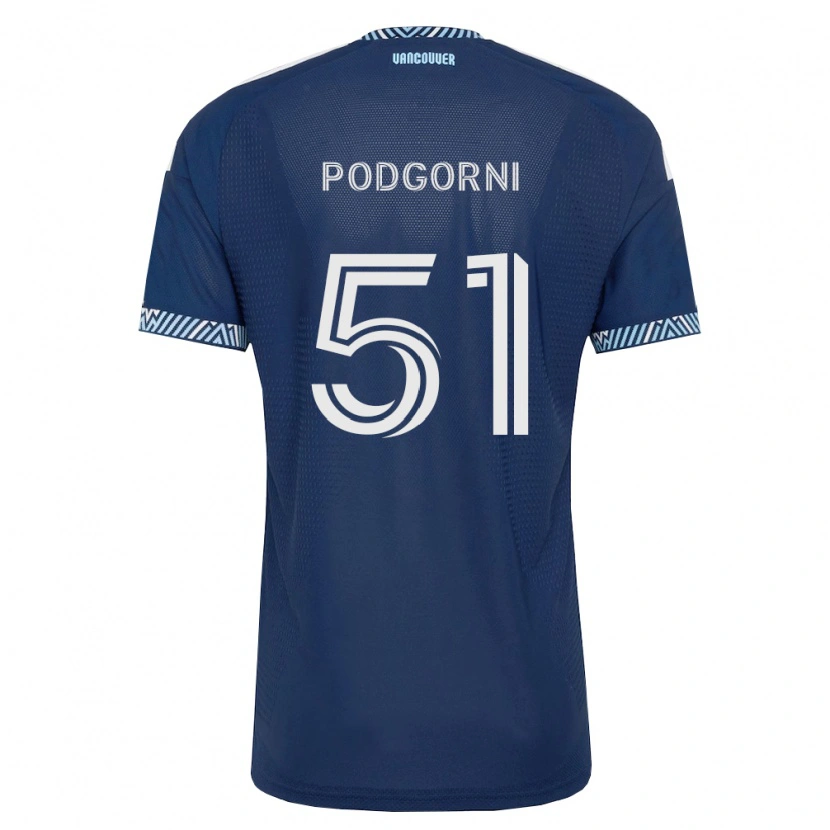 Danxen Damen Kevin Podgorni #51 Tiefblau Weiß Auswärtstrikot Trikot 2026/27 T-Shirt