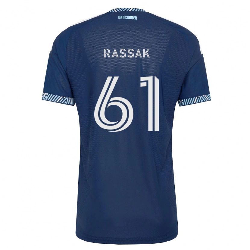 Danxen Damen Carson Rassak #61 Tiefblau Weiß Auswärtstrikot Trikot 2026/27 T-Shirt