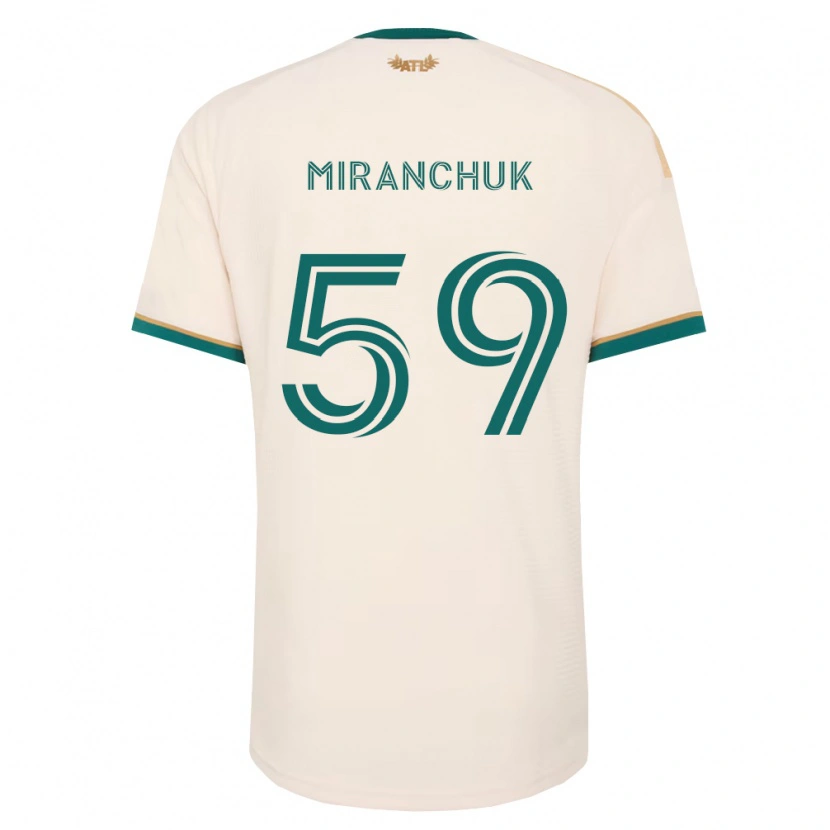 Danxen Damen Aleksey Miranchuk #59 Champagner Grün Auswärtstrikot Trikot 2026/27 T-Shirt