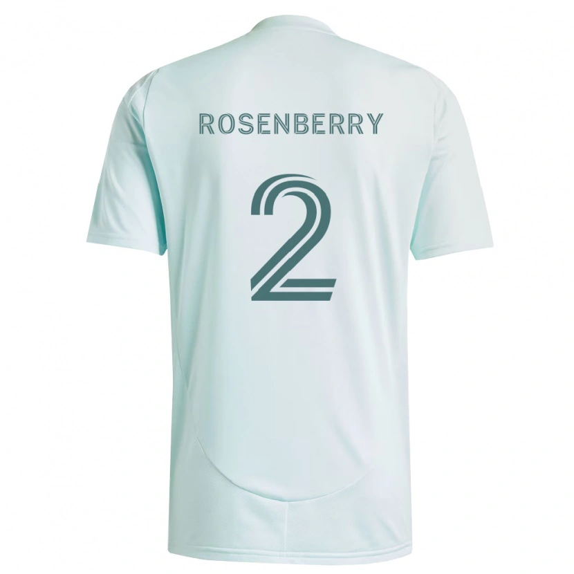 Danxen Damen Keegan Rosenberry #2 Weiß Hellgrün Auswärtstrikot Trikot 2026/27 T-Shirt