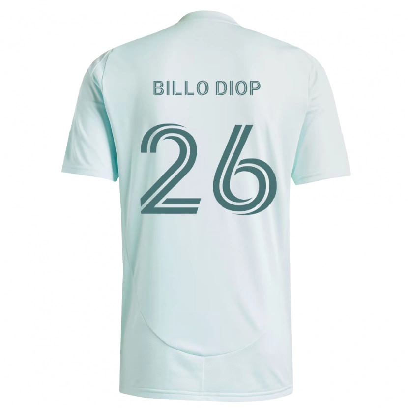 Danxen Damen Mamadou Billo Diop #26 Weiß Hellgrün Auswärtstrikot Trikot 2026/27 T-Shirt