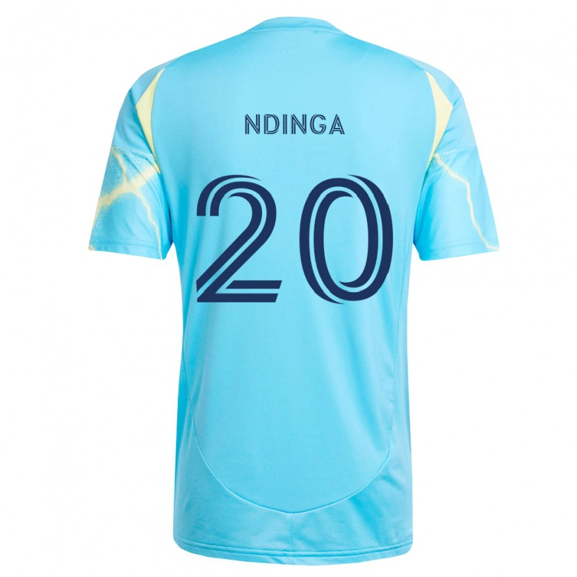 Danxen Damen Philippe Ndinga #20 Hellblau Schwarz Hellgelb Auswärtstrikot Trikot 2026/27 T-Shirt