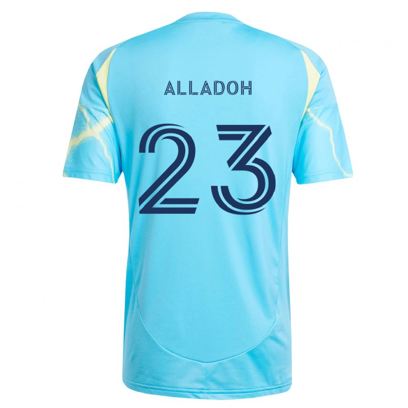 Danxen Damen Ezekiel Alladoh #23 Hellblau Schwarz Hellgelb Auswärtstrikot Trikot 2026/27 T-Shirt