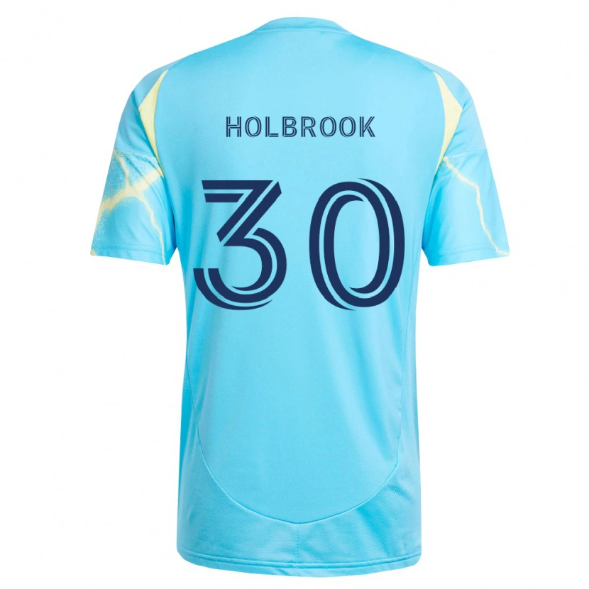 Danxen Damen Pierce Holbrook #30 Hellblau Schwarz Hellgelb Auswärtstrikot Trikot 2026/27 T-Shirt