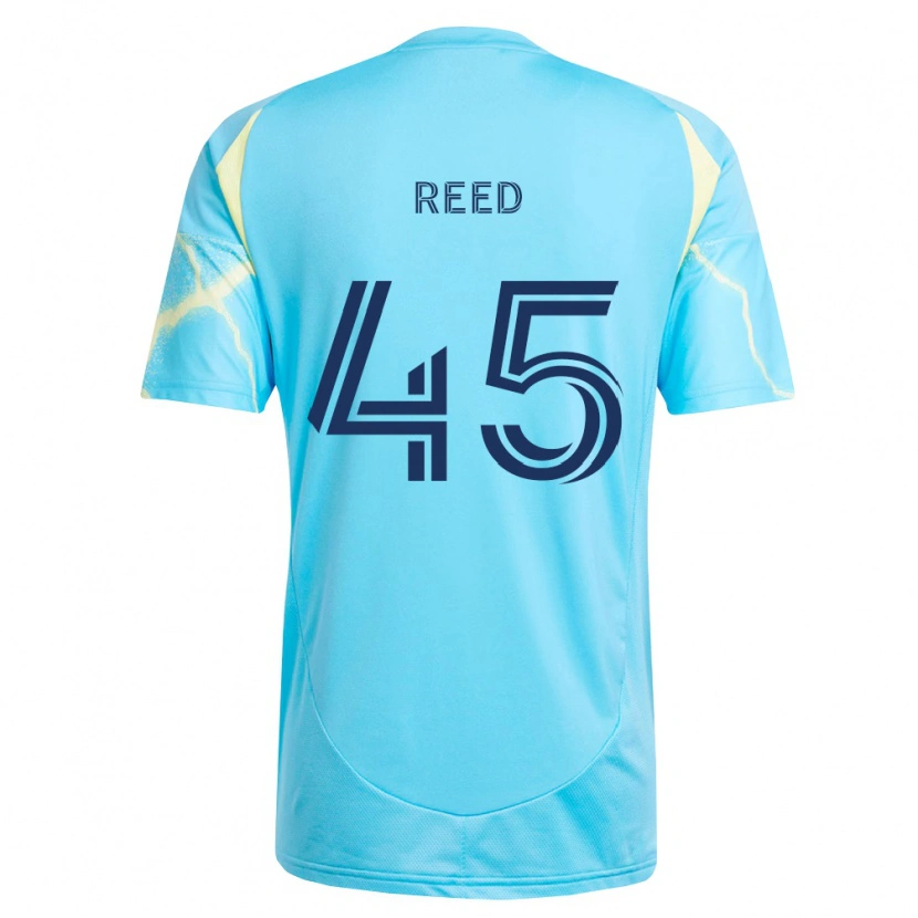 Danxen Damen Theo Reed #45 Hellblau Schwarz Hellgelb Auswärtstrikot Trikot 2026/27 T-Shirt