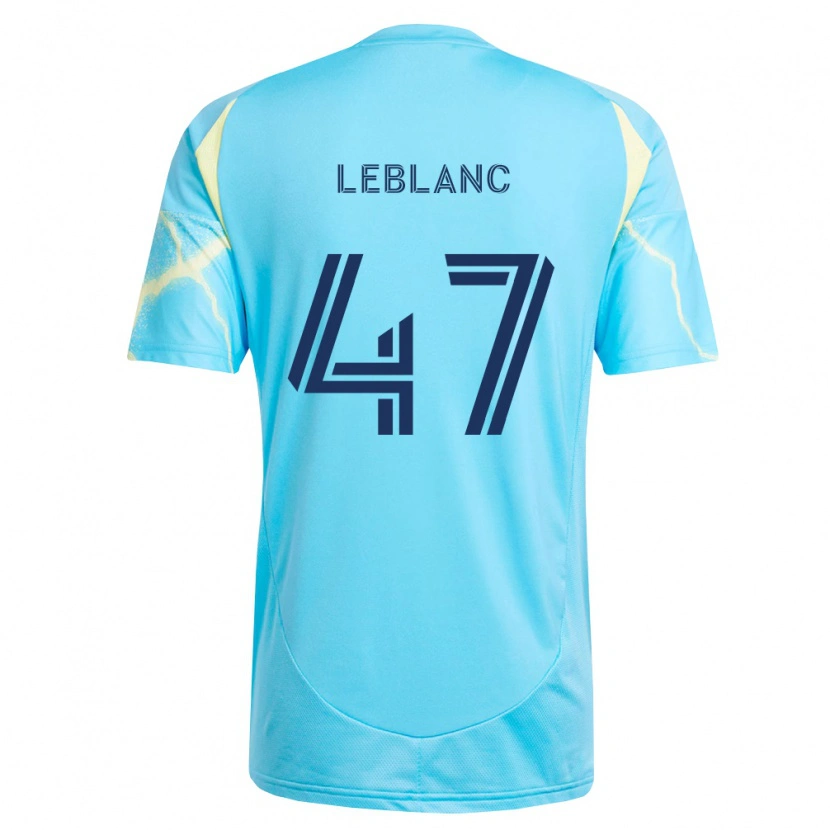 Danxen Damen Kellan Leblanc #47 Hellblau Schwarz Hellgelb Auswärtstrikot Trikot 2026/27 T-Shirt