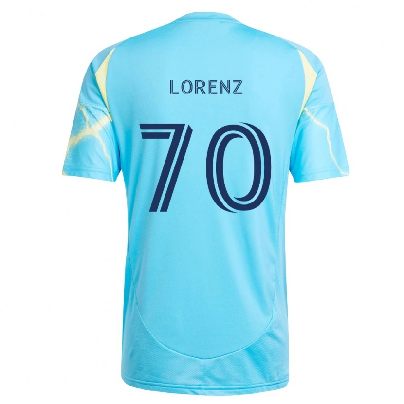 Danxen Damen Charli Lorenz #70 Hellblau Schwarz Hellgelb Auswärtstrikot Trikot 2026/27 T-Shirt