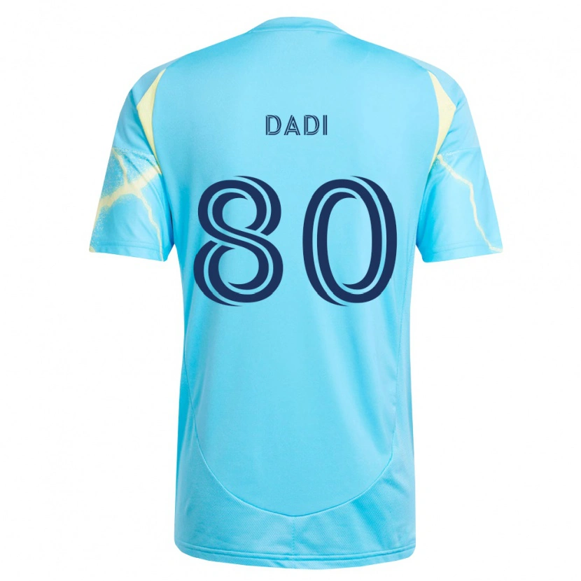 Danxen Damen Paco Dadi #80 Hellblau Schwarz Hellgelb Auswärtstrikot Trikot 2026/27 T-Shirt