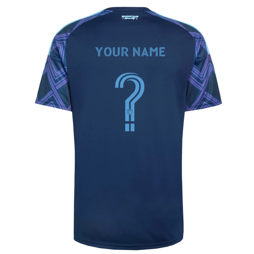 Danxen Damen Ihren Namen #0 Königsblau Violett Auswärtstrikot Trikot 2026/27 T-Shirt