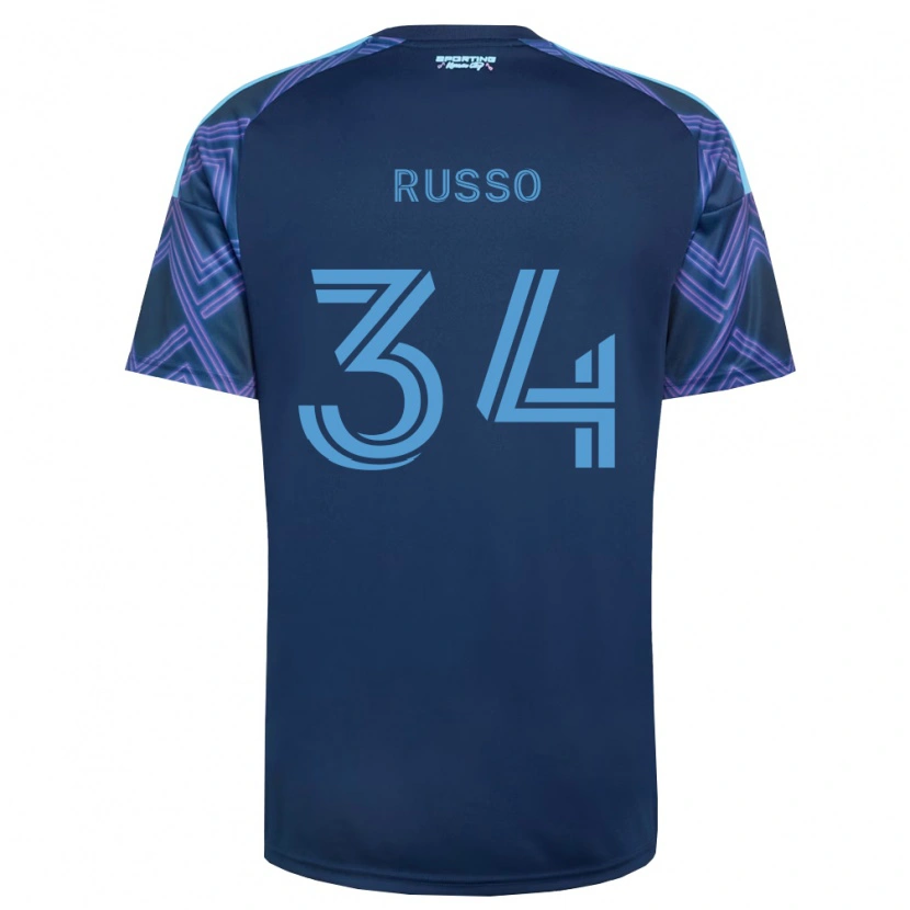 Danxen Damen Daniel Russo #34 Königsblau Violett Auswärtstrikot Trikot 2026/27 T-Shirt