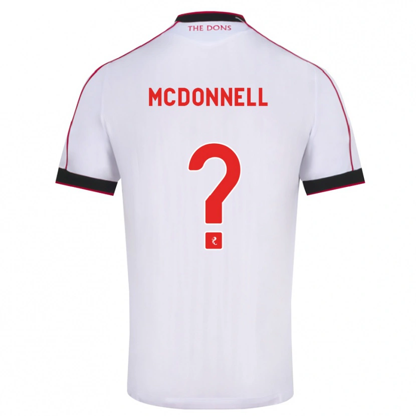 Danxen Damen Noah Mcdonnell #0 Schwarz Rot Weiß Auswärtstrikot Trikot 2026/27 T-Shirt