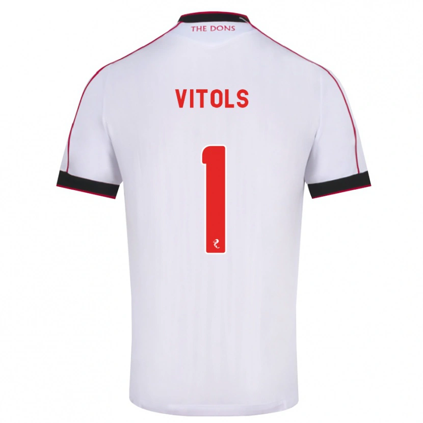 Danxen Damen Rodrigo Vitols #1 Schwarz Rot Weiß Auswärtstrikot Trikot 2026/27 T-Shirt