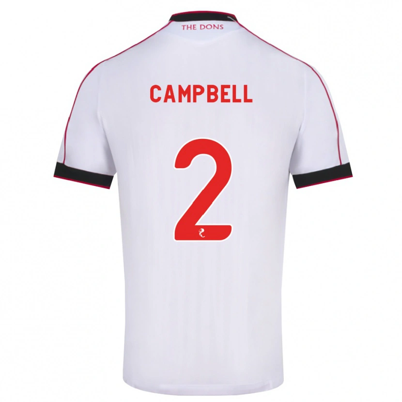 Danxen Damen Loren Campbell #2 Schwarz Rot Weiß Auswärtstrikot Trikot 2026/27 T-Shirt