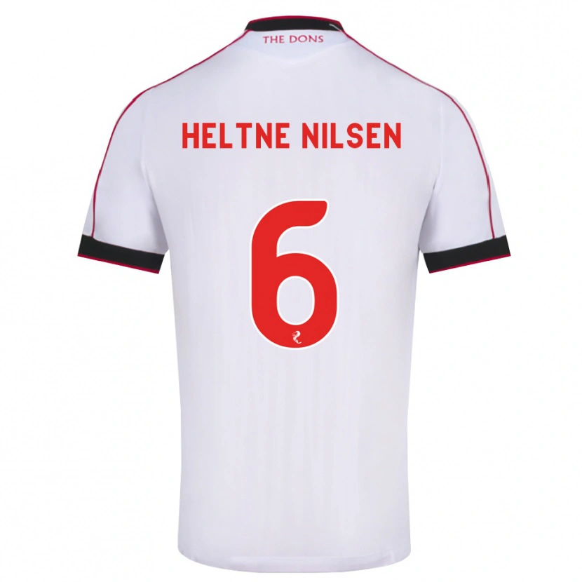 Danxen Damen Sivert Heltne Nilsen #6 Schwarz Rot Weiß Auswärtstrikot Trikot 2026/27 T-Shirt