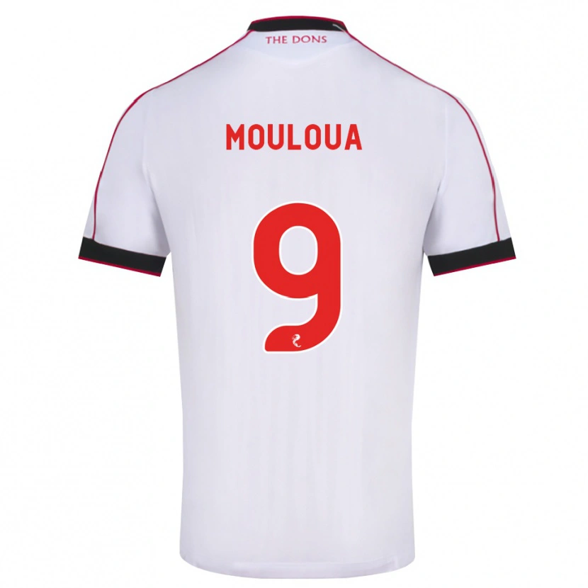 Danxen Damen Ayoub Mouloua #9 Schwarz Rot Weiß Auswärtstrikot Trikot 2026/27 T-Shirt