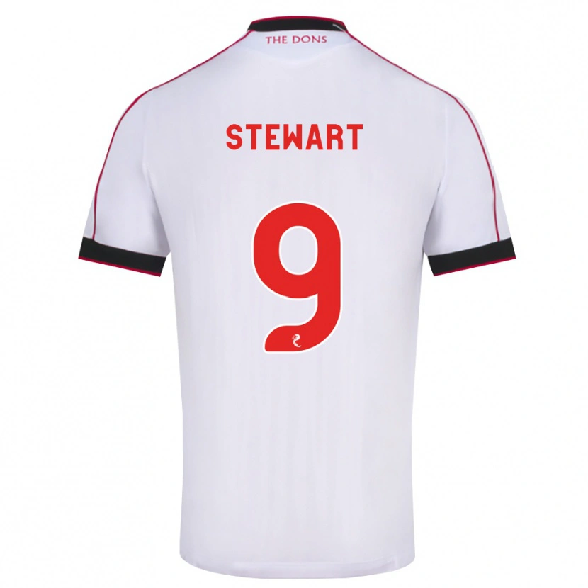 Danxen Damen Hannah Stewart #9 Schwarz Rot Weiß Auswärtstrikot Trikot 2026/27 T-Shirt