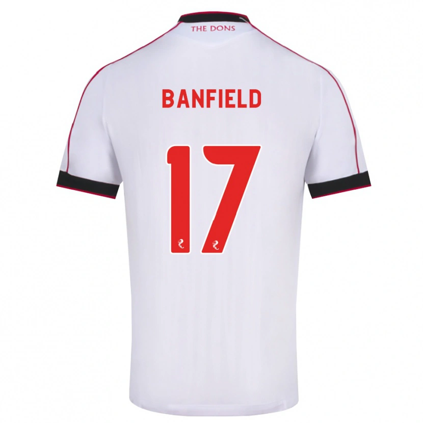Danxen Damen Keeley Banfield #17 Schwarz Rot Weiß Auswärtstrikot Trikot 2026/27 T-Shirt