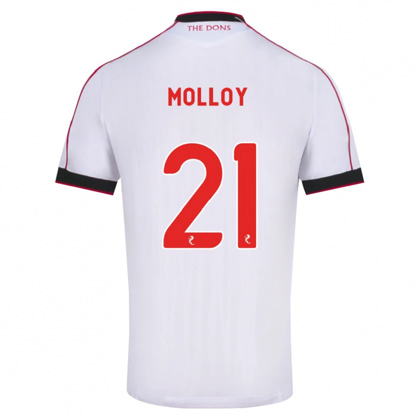 Danxen Damen Gavin Molloy #21 Schwarz Rot Weiß Auswärtstrikot Trikot 2026/27 T-Shirt