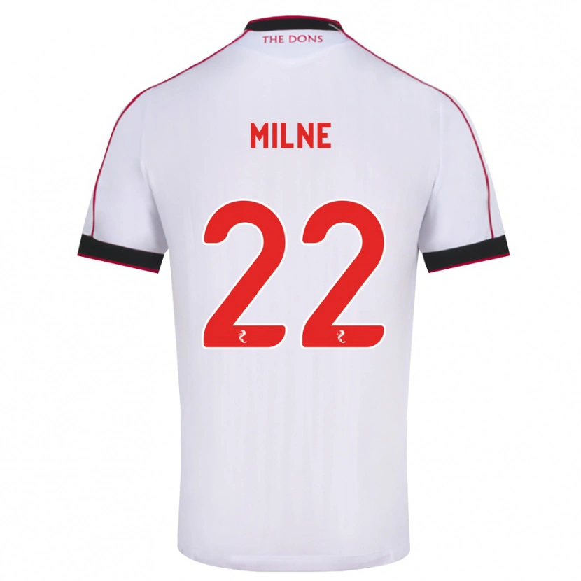 Danxen Damen Jack Milne #22 Schwarz Rot Weiß Auswärtstrikot Trikot 2026/27 T-Shirt