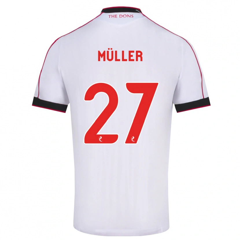 Danxen Damen Marius Müller #27 Schwarz Rot Weiß Auswärtstrikot Trikot 2026/27 T-Shirt