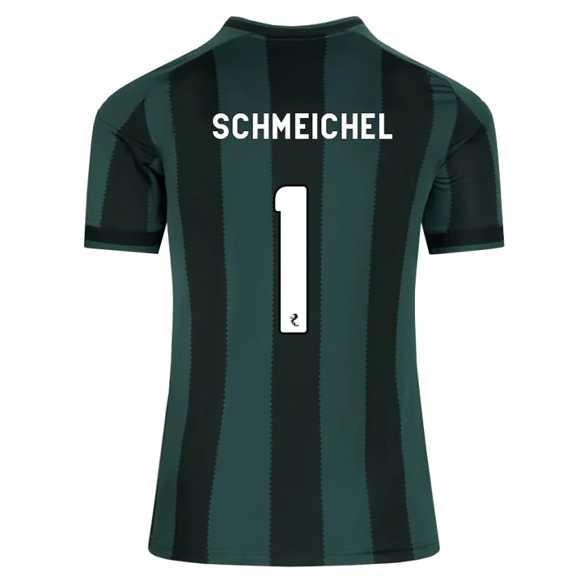 Danxen Damen Kasper Schmeichel #1 Dunkles Schiefergrau Schwarz Auswärtstrikot Trikot 2026/27 T-Shirt
