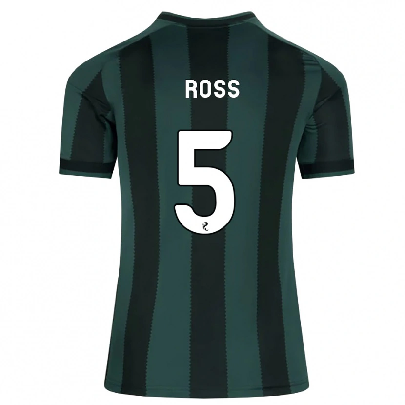Danxen Damen Natalie Ross #5 Dunkles Schiefergrau Schwarz Auswärtstrikot Trikot 2026/27 T-Shirt