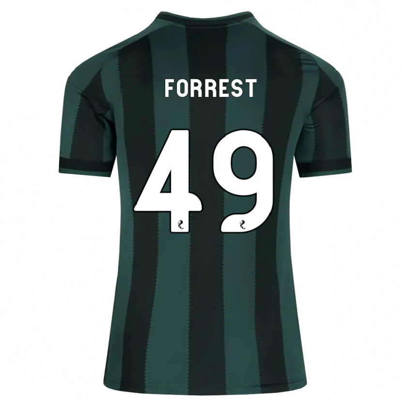 Danxen Damen James Forrest #49 Dunkles Schiefergrau Schwarz Auswärtstrikot Trikot 2026/27 T-Shirt