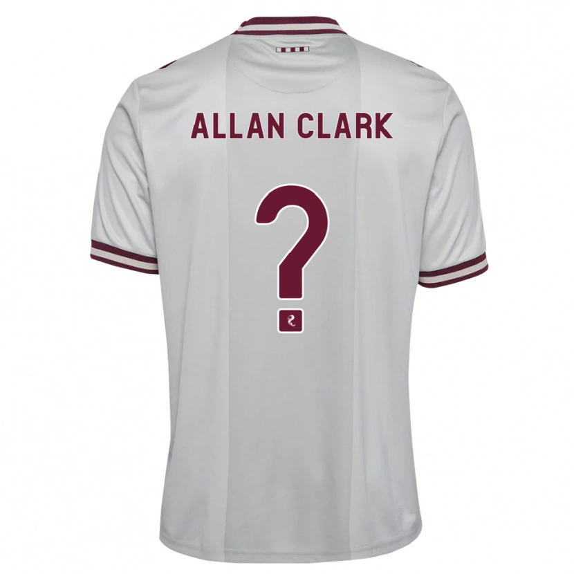 Danxen Damen Allan Clark #0 Weiß Burgunder Auswärtstrikot Trikot 2026/27 T-Shirt